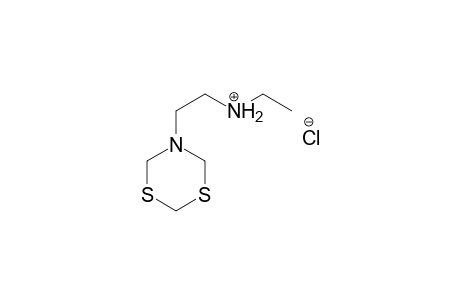 2-([1,3,5]-Dithiazinan-5-yl)-ethyl-N-ethylammoniumchloride