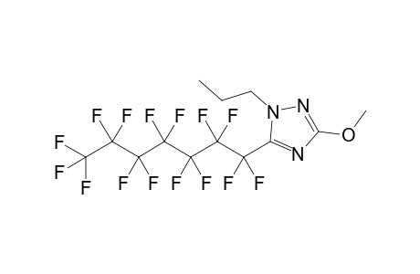 3-Methoxy-5-(1,1,2,2,3,3,4,4,5,5,6,6,7,7,7-pentadecafluoroheptyl)-1-propyl-1,2,4-triazole