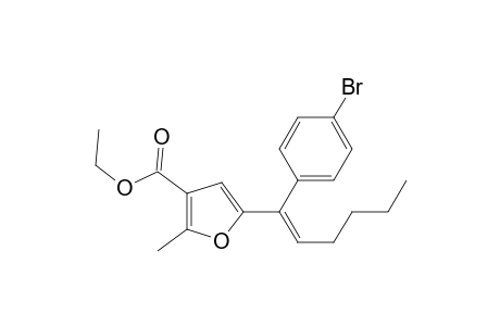 Ethyl (E)-5-(1-(4-bromophenyl)hex-1-en-1-yl)-2-methylfuran-3-carboxylate