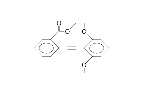 1-(2-Methoxycarbonyl-phenyl)-2-(2,6-dimethoxy-phenyl)-acetylene
