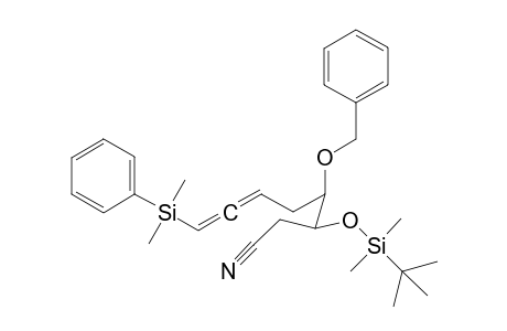 3-Benzyl-1-cyano-2-tert-butyldimethylsiloxy-7-(phenyldimethylsilyl)hept-5,6-diene isomer
