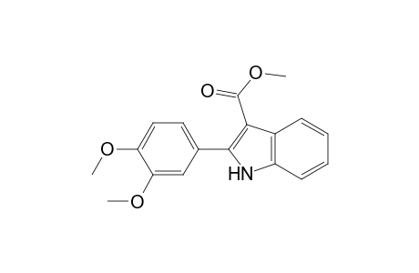 1H-Indole-3-carboxylic acid, 2-(3,4-dimethoxyphenyl)-, methyl ester