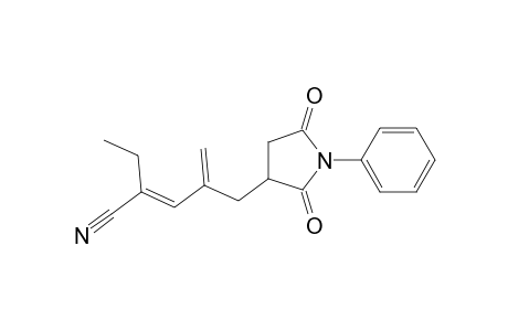 (2E)-4-[(2,5-diketo-1-phenyl-pyrrolidin-3-yl)methyl]-2-ethyl-penta-2,4-dienenitrile