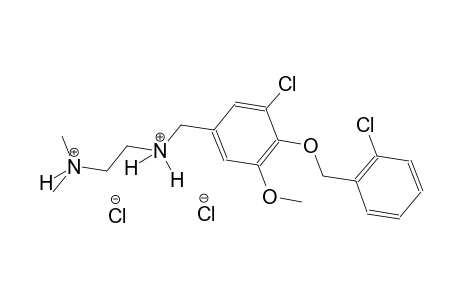 N~1~-{3-chloro-4-[(2-chlorobenzyl)oxy]-5-methoxybenzyl}-N~2~,N~2~-dimethyl-1,2-ethanediaminium dichloride