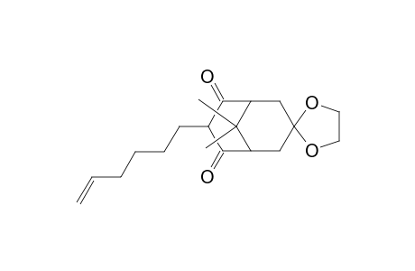 Spiro[bicyclo[3.3.1]non-7-ene-3,2'-[1,3]dioxolan]-6-one, 7-(5-hexenyl)-8-hydroxy-9,9-dimethyl-, (.+-.)-