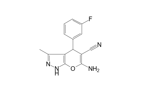 6-Amino-4-(3-fluoro-phenyl)-3-methyl-1,4-dihydro-pyrano[2,3-c]pyrazole-5-carbonitrile