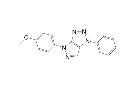 4-(4'-Methoxyphenyl)-1-phenylpyrazolo[3,4-d]-[1,2,3]-triazole