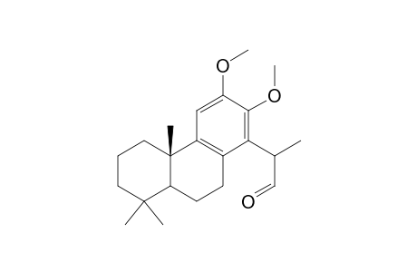 12,13-dimethoxy-14-(1-formylethyl)-podocarpa-8,11,13-triene