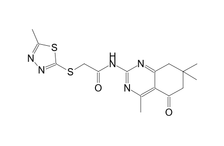 acetamide, 2-[(5-methyl-1,3,4-thiadiazol-2-yl)thio]-N-(5,6,7,8-tetrahydro-4,7,7-trimethyl-5-oxo-2-quinazolinyl)-