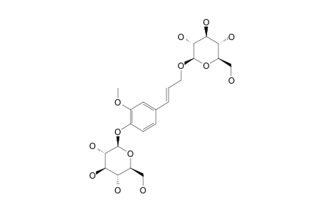 CONIFERYL-ALCOHOL-1,3'-DI-O-BETA-D-GLUCOPYRANOSIDE;ISOCONIFERINOSIDE