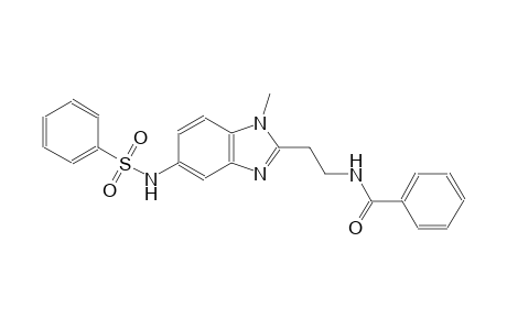 N-(2-{1-methyl-5-[(phenylsulfonyl)amino]-1H-benzimidazol-2-yl}ethyl)benzamide