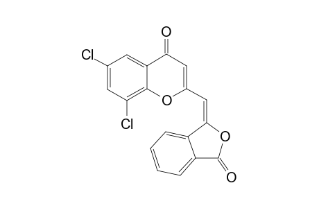 6,8-DICHLORO-2-[(3-OXO-ISOBENZOFURAN-1(3H)-YLIDENE)-METHYL]-4H-CHROMEN-4-ONE