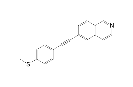 6-[2-(4-Methylsulfanylphenyl)ethynyl]isoquinoline