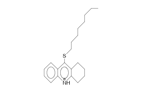 9-Octylthio-1,2,3,4-tetrahydro-acridinium cation