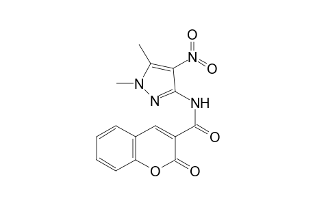N-(1,5-Dimethyl-4-nitro-3-pyrazolyl)coumarin-3-carboxamide