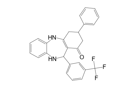3-Phenyl-11-[3-(trifluoromethyl)phenyl]-2,3,4,5,10,11-hexahydro-1H-dibenzo[b,e][1,4]diazepin-1-one