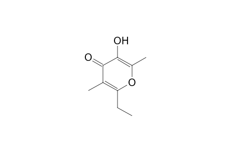 2-Ethyl-5-hydroxy-3,6-dimethyl-pyran-4-one