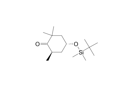(4R,6R)-4-[tert-butyl(dimethyl)silyl]oxy-2,2,6-trimethyl-1-cyclohexanone