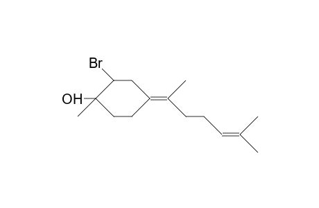 (1S,2S)-2-Bromo-1-methyl-4-((E)-1,5-dimethyl-4-hexenylidene)-cyclohexan-1-ol