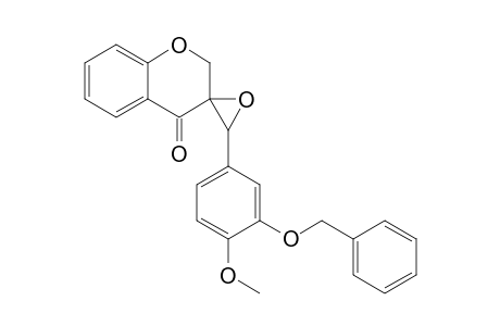 3'-[(3-Benzyloxy-4-methoxy)phenyl]spiro[2,3-dihydro-4H-1-benzopyran-3,2'-oxiran]-4-one