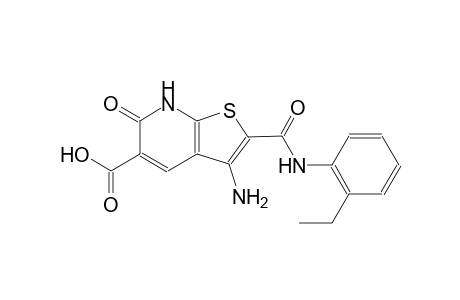 3-amino-2-[(2-ethylanilino)carbonyl]-6-oxo-6,7-dihydrothieno[2,3-b]pyridine-5-carboxylic acid