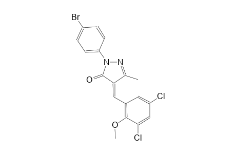 3H-pyrazol-3-one, 2-(4-bromophenyl)-4-[(3,5-dichloro-2-methoxyphenyl)methylene]-2,4-dihydro-5-methyl-, (4E)-