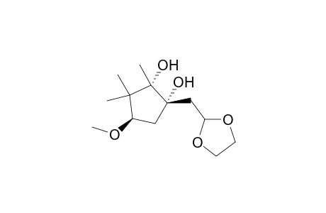 (1S,2S,4R)-1-(1,3-dioxolan-2-ylmethyl)-4-methoxy-2,3,3-trimethyl-cyclopentane-1,2-diol