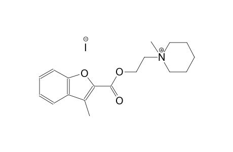 1-methyl-1-(2-{[(3-methyl-1-benzofuran-2-yl)carbonyl]oxy}ethyl)piperidinium iodide