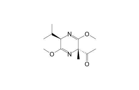 1-[(2R,5R)-2-isopropyl-3,6-dimethoxy-5-methyl-2H-pyrazin-5-yl]ethanone