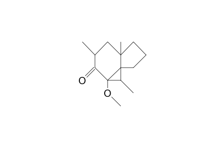 3a-Methoxy-2a,5a,7b-trimethyl-tricyclo(5.3.0.0/1,3/)decan-4-one