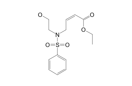 (Z)-ETHYL-4-[N-PHENYLSULFONYL-N-(2-HYDROXYETHYL)-AMINO]-BUT-2-ENOATE