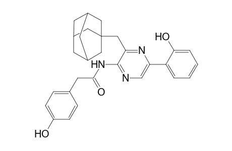 3-(Adamantylmethyl)-5-(hydroxyphenyl)-2-(4-hydroxyphenylacetamido)pyrazine