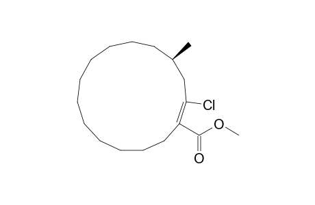Methyl (Z / E)-2-chloro-(4R)-methylcyclopentadec-1-ene-1-carboxylate