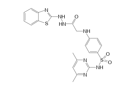 4-((2-(2-(Benzo[d]thiazol-2-yl)hydrazinyl)-2-oxoethyl)amino)-N-(4,6-dimethylpyrimidin-2-yl)benzenesulfonamide