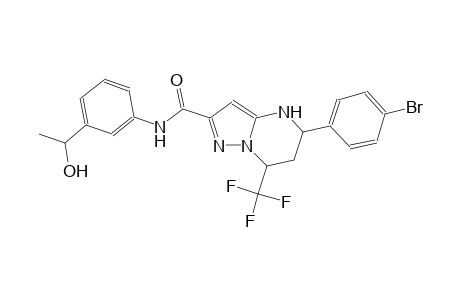 5-(4-bromophenyl)-N-[3-(1-hydroxyethyl)phenyl]-7-(trifluoromethyl)-4,5,6,7-tetrahydropyrazolo[1,5-a]pyrimidine-2-carboxamide