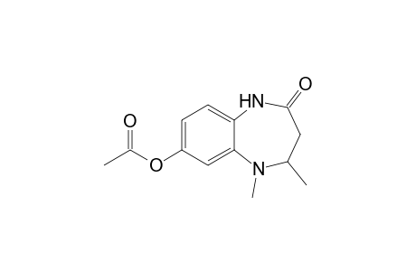 7-Acetoxy-4,5-diimethyl-1,3,4,5-tetrahydro-2H-1,5-benzodiazepin-2-one