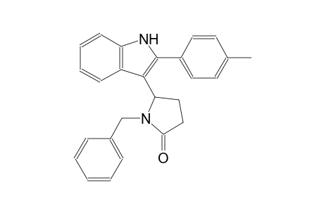 2-pyrrolidinone, 5-[2-(4-methylphenyl)-1H-indol-3-yl]-1-(phenylmethyl)-