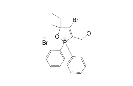 4-BROMO-5-ETHYL-3-(HYDROXYMETHYL)-5-METHYL-2,2-DIPHENYL-2,5-DIHYDRO-1,2-OXAPHOSPHOL-2-IUM-BROMIDE