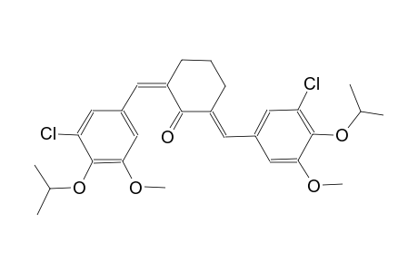 (2Z,6E)-2,6-bis(3-chloro-4-isopropoxy-5-methoxybenzylidene)cyclohexanone