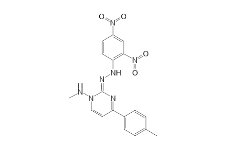 Methyl-2-[(2',4'-dinitrophenylhydrazono)-4-(p-tolyl)-2H-pyrimidin-1'-ylamine