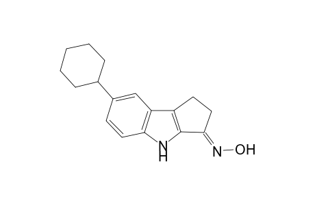 (3E)-7-Cyclohexyl-1,4-dihydrocyclopenta[b]indol-3(2H)-one oxime