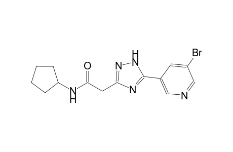 1H-1,2,4-triazole-3-acetamide, 5-(5-bromo-3-pyridinyl)-N-cyclopentyl-