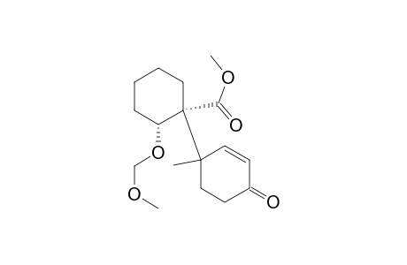 Cyclohexanecarboxylic acid, 2-(methoxymethoxy)-1-(1-methyl-4-oxo-2-cyclohexen-1-yl)-, methyl ester, [1.alpha.(S*),2.alpha.]-(.+-.)-