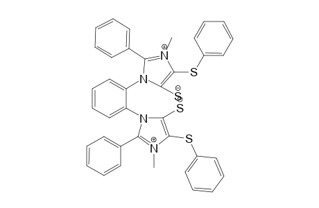 1,2-Bis[1-methyl-2-phenyl-5-(phenylthio)-4-thiolate-imidazolium-3-yl]phenyl