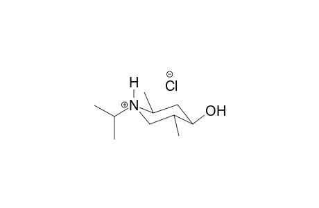 piperidinium, 4-hydroxy-2,5-dimethyl-1-(1-methylethyl)-, chloride