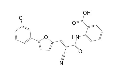 2-({(2E)-3-[5-(3-chlorophenyl)-2-furyl]-2-cyano-2-propenoyl}amino)benzoic acid