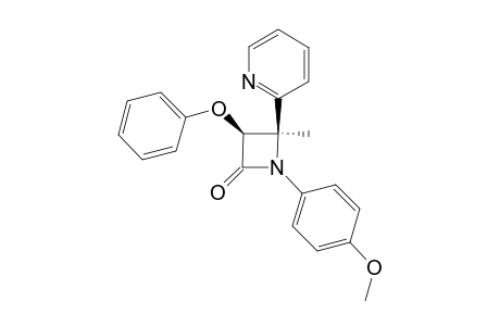 (3RS,4RS)-1-(4-METHOXYPHENYL)-4-METHYL-3-PHENOXY-4-(2-PYRIDINYL)-AZETIDIN-2-ONE