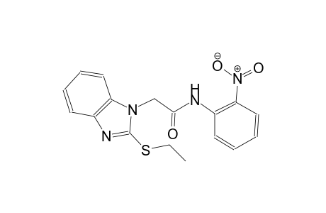 2-[2-(ethylsulfanyl)-1H-benzimidazol-1-yl]-N-(2-nitrophenyl)acetamide