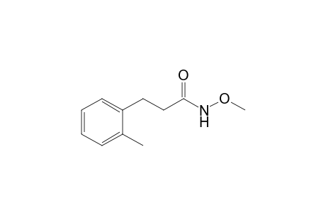 N-methoxy-3-(2-methylphenyl)propanamide