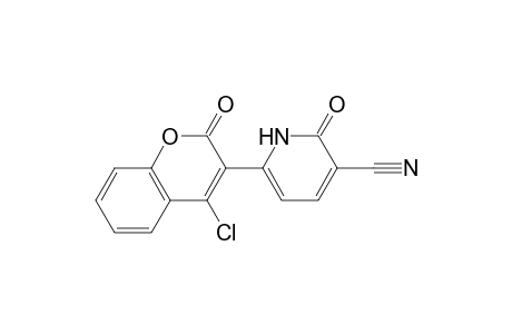 6-(4-Chlorocoumarin-3-yl)-2-oxo-1,2-dihydropyridine-3-carbonitrile